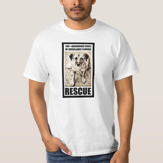 Camiseta 100+ Cães abandonados do salvamento de Florida dos (Frente)