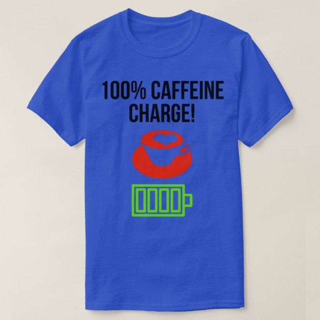 Camiseta 100 cafeína (Frente do Design)