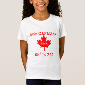 Camiseta 100% canadense de Eh! a Zed - Kids T-Shirt