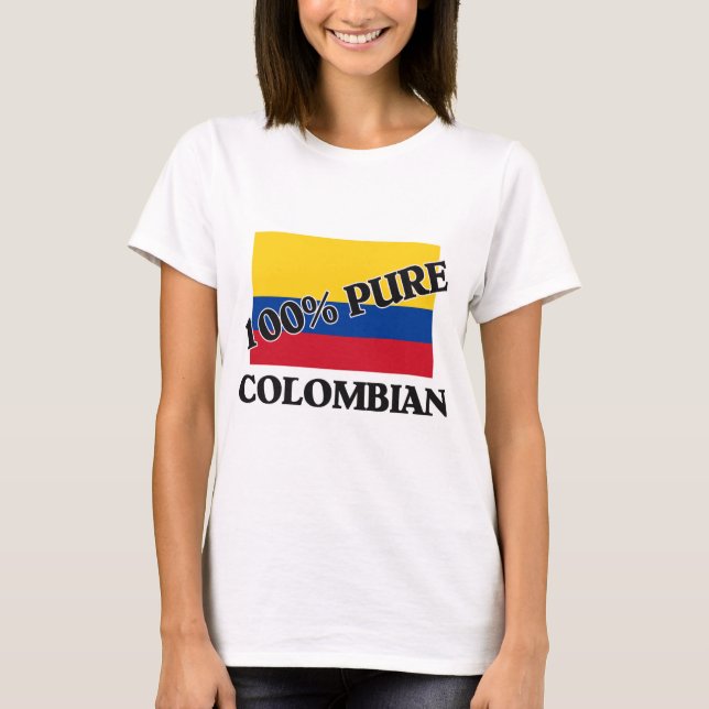 CAMISETA 100% COLOMBIANO (Frente)