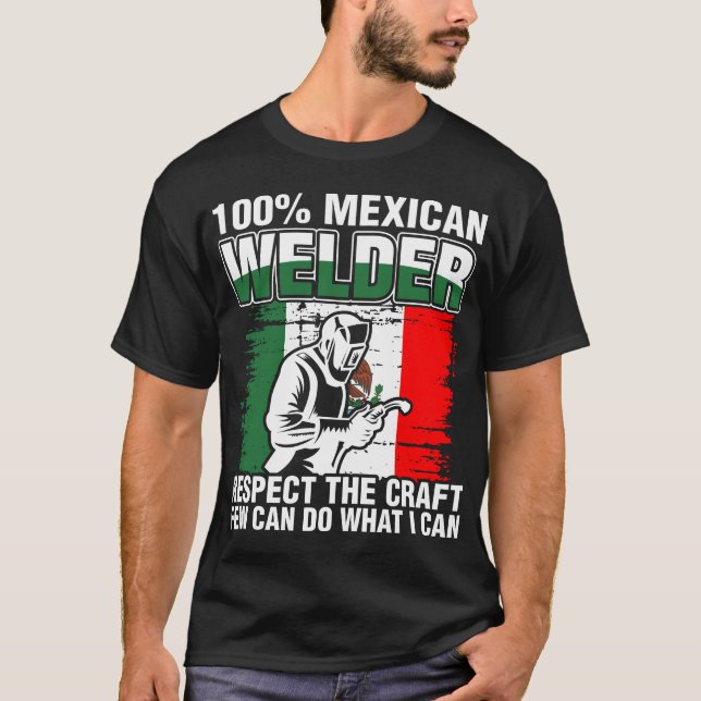 Camiseta 100% da soldadura mexicana (Frente)