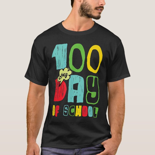 Camiseta 100 Day of School for Kids Child Yes (Frente)