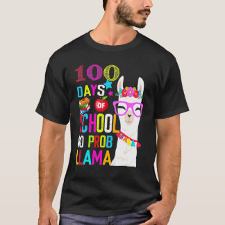Camiseta 100 Day Of School Long Sleeve Shirt 100th No Probl