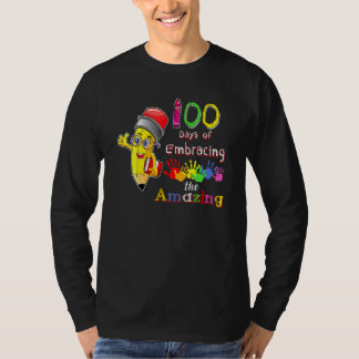 Camiseta 100 Day of School Of Embracing The Amazing Pre K T