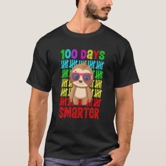 Camiseta 100 Day Of School Tees Teacher Sloth Happy 100 Day