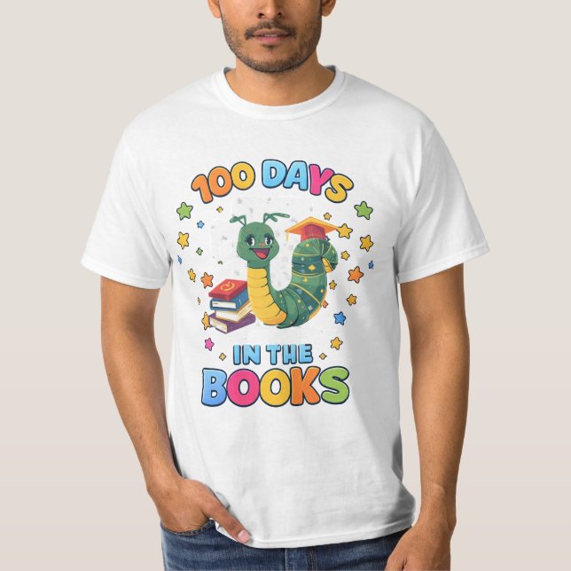 Camiseta 100 Days In The Books T-Shirt (Frente)