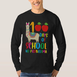 Camiseta 100 Days Llama Alpaca Pun Meme Sarcastic 100th Day