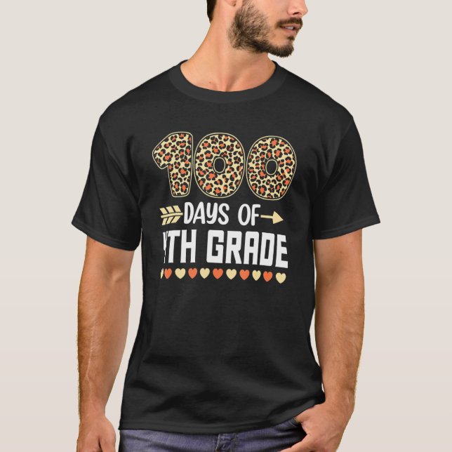 Camiseta 100 Days Of Fourth Grade Teacher 100th Day Of Scho (Frente)