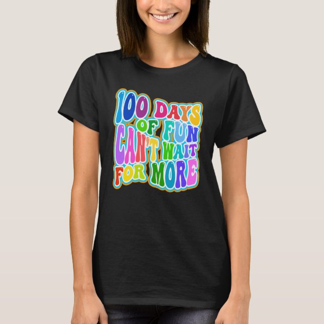 Camiseta 100 Days of Fun Happy 100th Day of School Kids  1 (Frente)