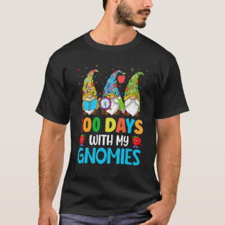 Camiseta 100 Days of Gnomies Kids Child Happy 100 Days Of S