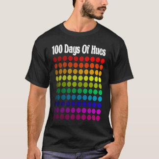 Camiseta 100 Days Of Hues Colors School Teacher & Student
