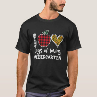 Camiseta 100 Days Of Kindergarten  Happy 100th Day Of Schoo