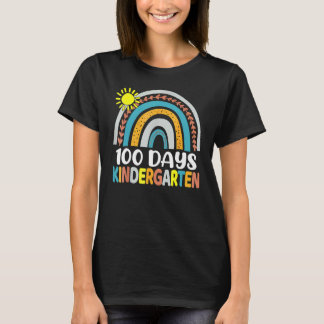 Camiseta 100 Days of Kindergarten School Teacher or Student