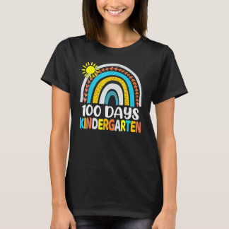 Camiseta 100 Days of Kindergarten School Teacher or Student