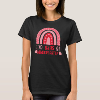 Camiseta 100 Days Of Kindergarten Teacher 100 Day Of School