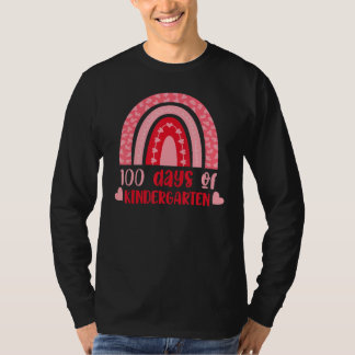 Camiseta 100 Days Of Kindergarten Teacher 100 Day Of School