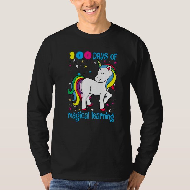 Camiseta 100 Days Of Magical Learning 100th Day Of School U (Frente)