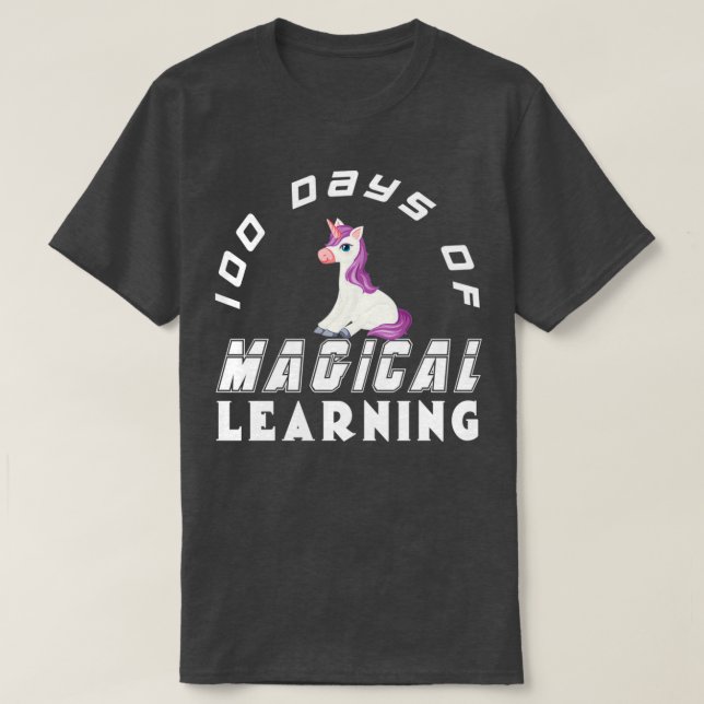 Camiseta 100 days of magical learning Classic TShirt (Frente do Design)