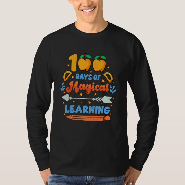 Camiseta 100 Days Of Magical Learning  Student Teacher (Frente)