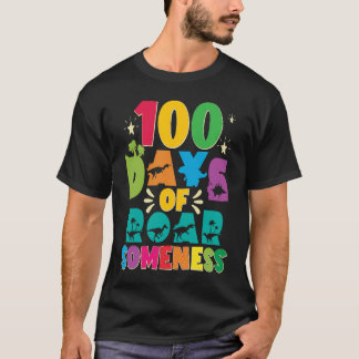 Camiseta 100 Days Of Roar Someness 100 Days Of School Rex D