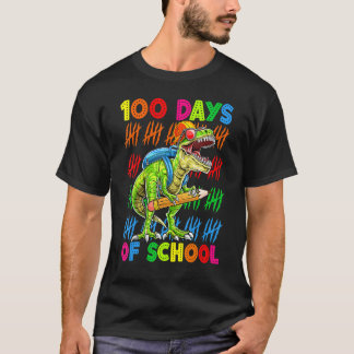 Camiseta 100 Days Of School 100th Day Dinosaur Trex Pencil