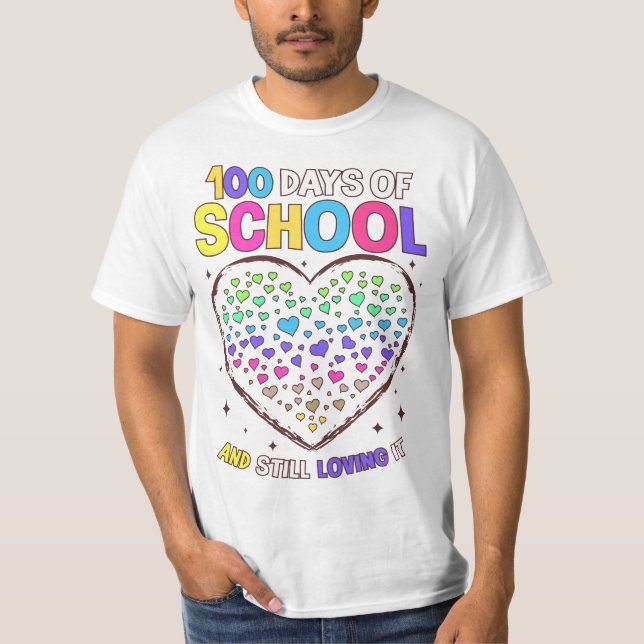 Camiseta 100 Days Of School 100th Day Of School Teacher Stu (Frente)