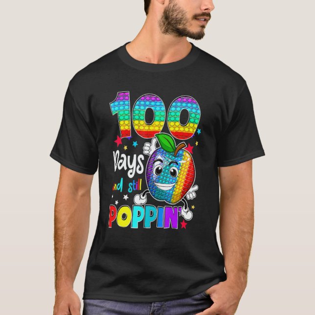 Camiseta 100 Days Of School And Still Poppin Fidget 100th D (Frente)