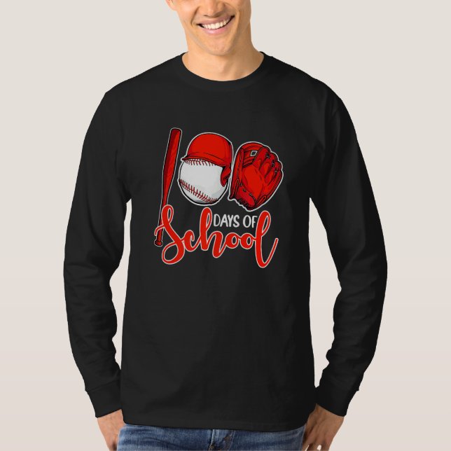 Camiseta 100 Days of School Baseball Teacher 100th Day Of S (Frente)