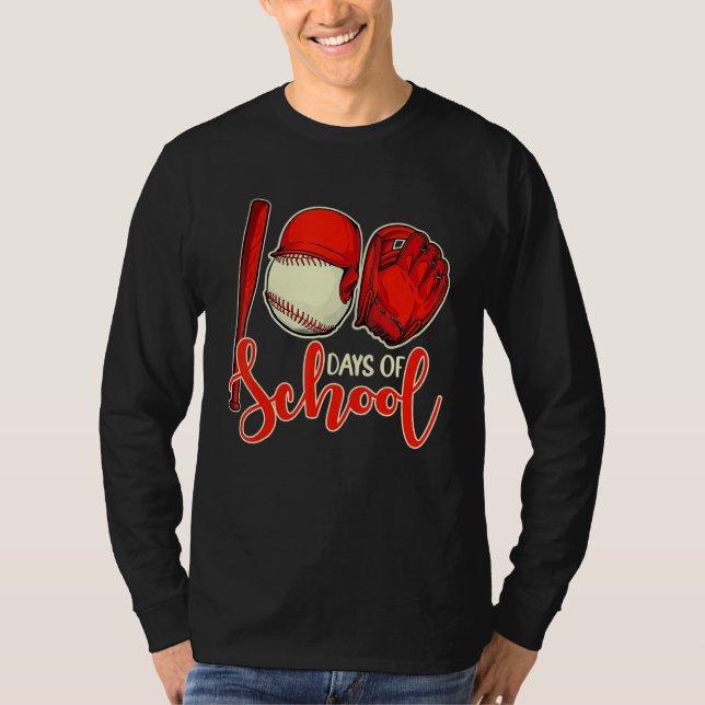 Camiseta 100 Days of School Baseball Teacher 100th Day Of S (Frente)