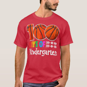 Camiseta 100 Days of School Basketball 100th Day of Kinderg