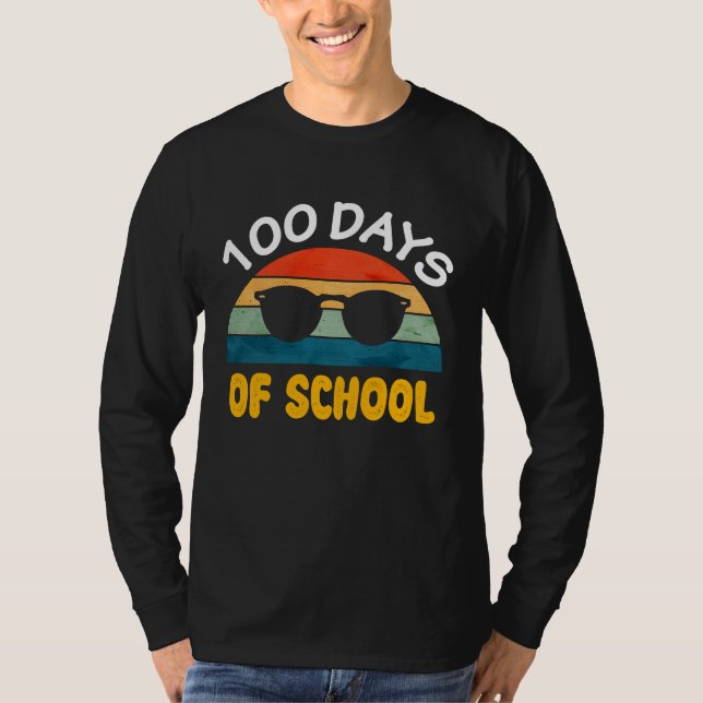 Camiseta 100 Days of School Boys Girls Cool Happy 100th Day (Frente)