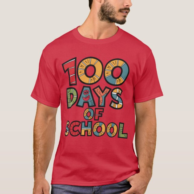 Camiseta 100 Days of School Celebrate 100th Day Milestone r (Frente)
