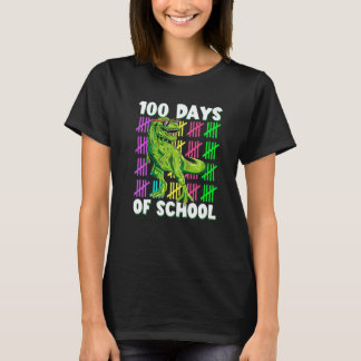 Camiseta 100 Days of School Dino Dinosaur rex 100 Days Smar