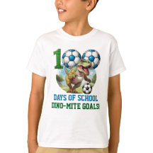 100 Days of School Dinosaur Themed T-Shirt