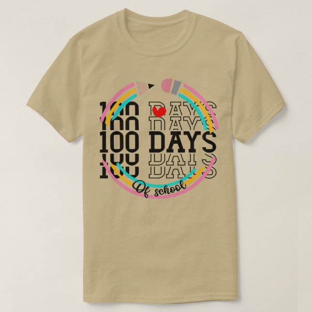 Camiseta 100 days of school for teachers Classic TShirt (Frente do Design)