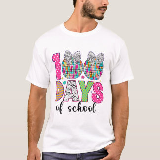 Camiseta 100 Days Of School Girls Kids 100 Days Smarter 100