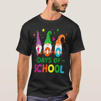 Camiseta 100 Days Of School Gnomes Teacher Kids 100th Day G