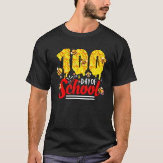 Camiseta 100 Days Of School Group Cute Bees Funny Teachers 