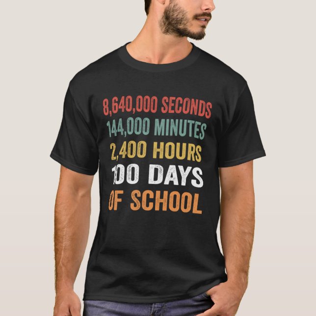 Camiseta 100 Days of School Kids 100th Day of School Costum (Frente)