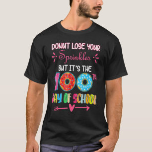 Camiseta 100 Days Of School Kindergarten Donut For Students