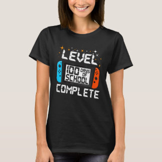 Camiseta 100 Days of School Level Complete Video Games Game