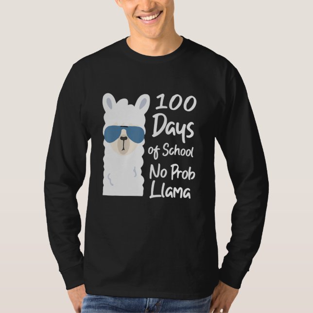 Camiseta 100 days of school no probliama  teacher no probli (Frente)