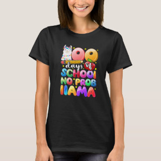 Camiseta 100 Days of School No Probllama Llama Gift Kids Gi