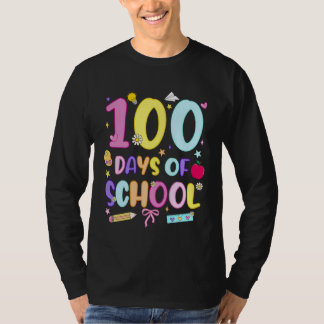 Camiseta 100 Days of School Preppy 100th Day of School Girl