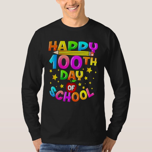 Camiseta 100 Days Of School Teacher 100th Day Of School 1 (Frente)