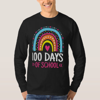 Camiseta 100 Days Of School Teacher Student Kids 100th Day