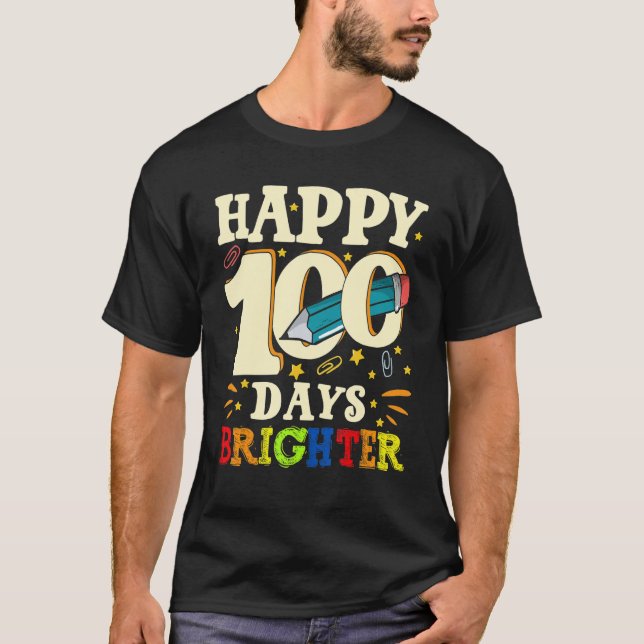 Camiseta 100 Days of School Teachers Kids Child Boys 100 Da (Frente)