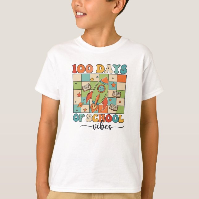 Camiseta 100 Days Of School Vibes (Frente)