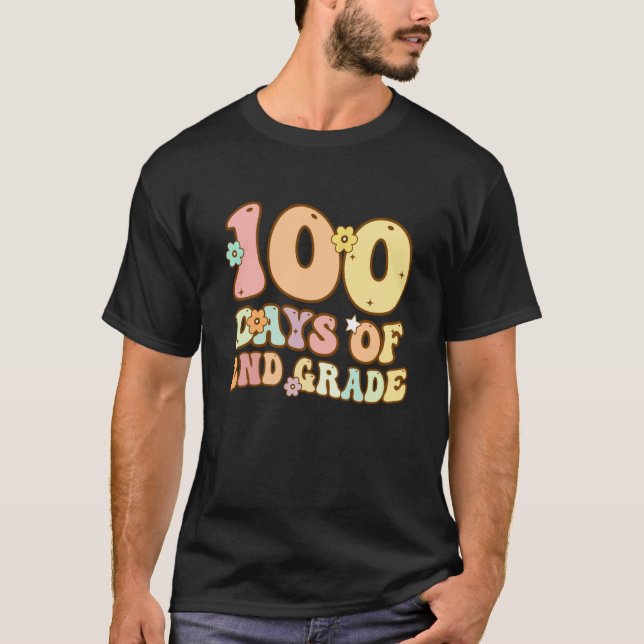 Camiseta 100 Days Of Second Grade Teacher 100th Day Of Scho (Frente)