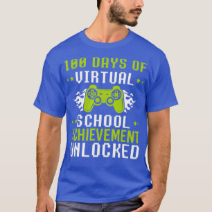 Camiseta 100 Days of Virtual School Fun Gaming Video Kids